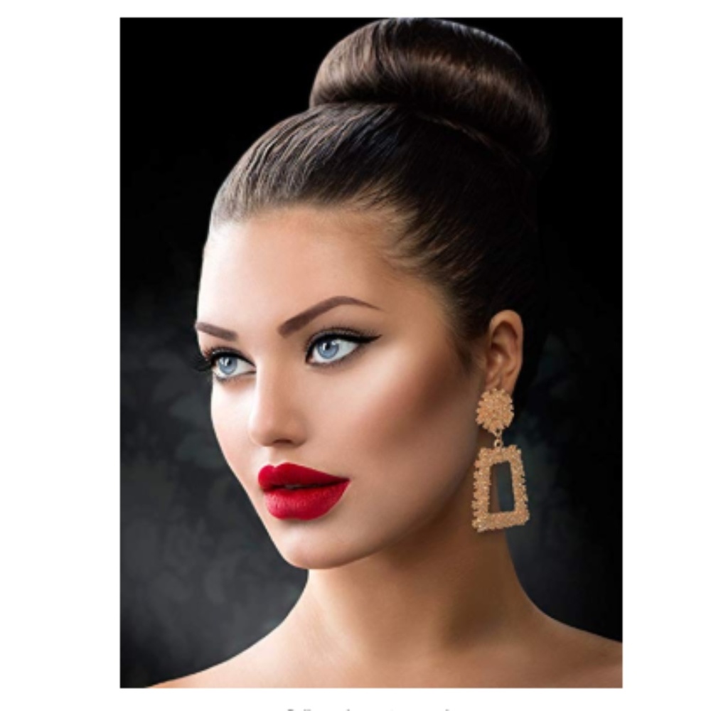 Women 6 Pairs Bohemian Geometric Drop Earrings - Picture 2 of 6